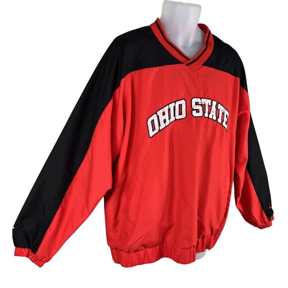 Ohio State University 58 Sports Men L 3D Spell Out Pullover Varsity Jacket Lined - Picture 8 of 16